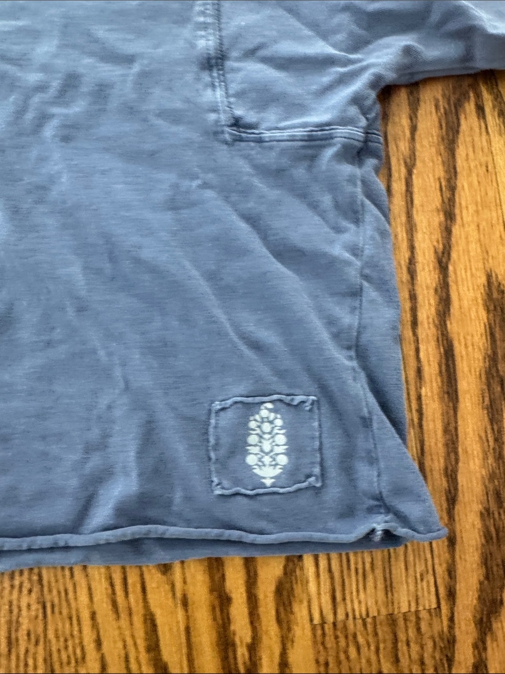 FP Movement by Free People Washed Blue Cropped Short Sleeve Tee - Picture 5 of 13